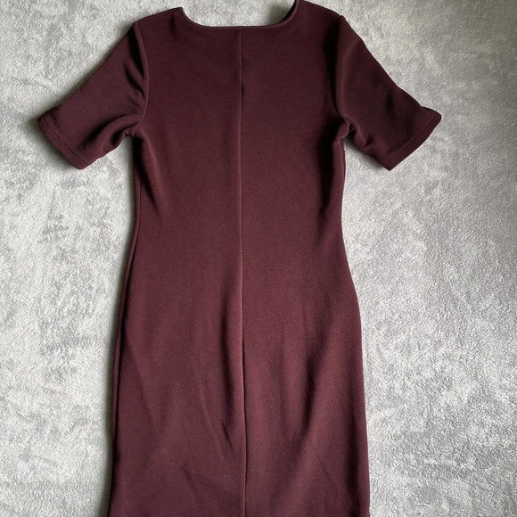Mario Serrani Dress Womens Extra Small Burgundy Mini Dress Pullover Italy Casual - Picture 10 of 12